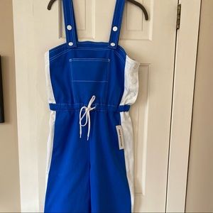 BDG Blue/white cotton pantsuit